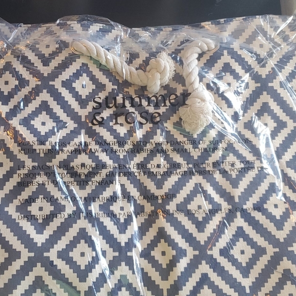 ⛱3/$20 Summer & Rose Diamond Tote Bag new in wrap - Picture 8 of 8